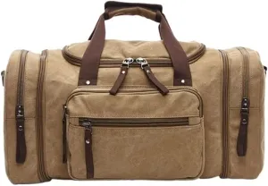 Oversized Waterproof Duffel Bag Canvas Duffle With Adjustable Shoulder Strap Carry On for Men For Overnight Trips