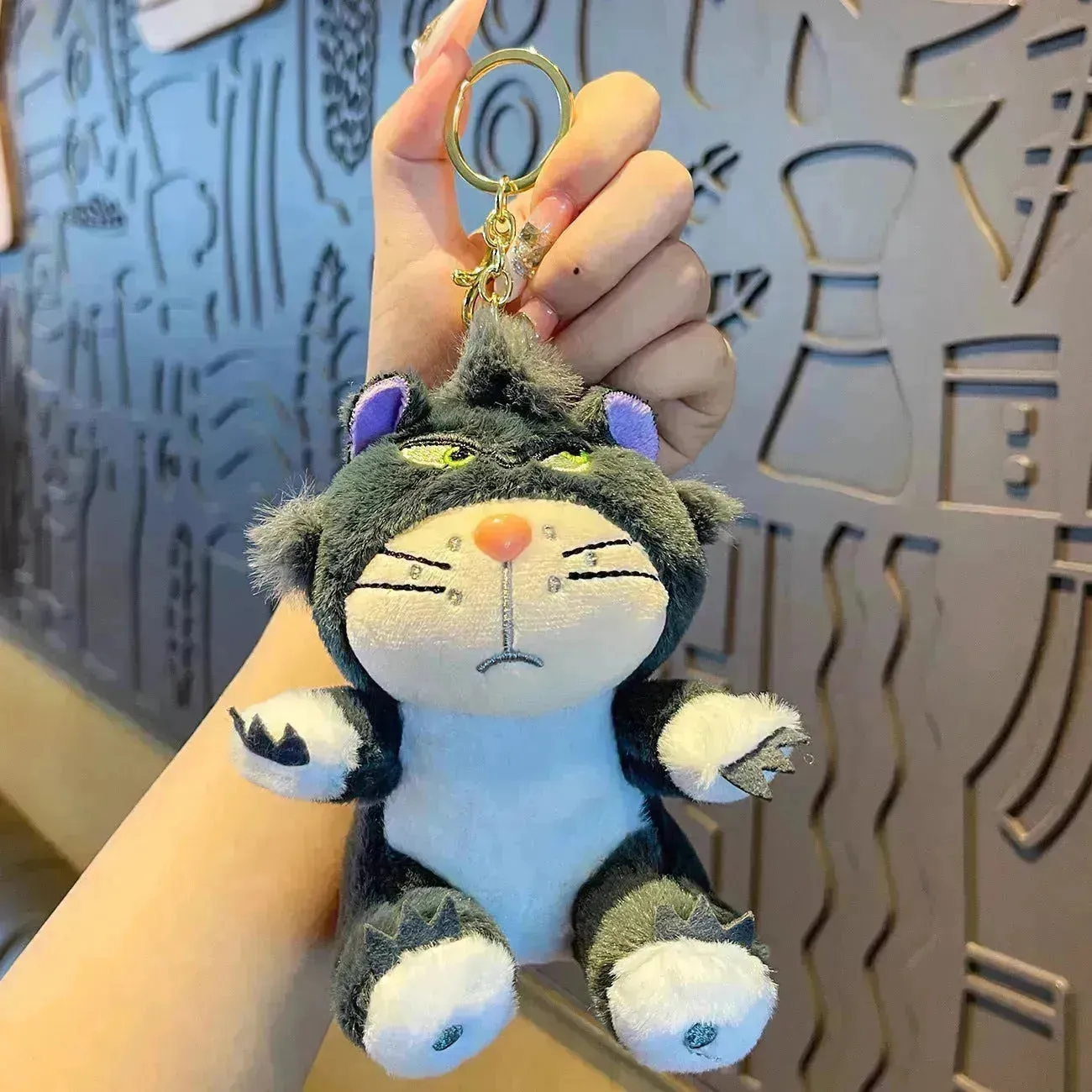 Pawsitively Sinister Lucifer Cat Keychain