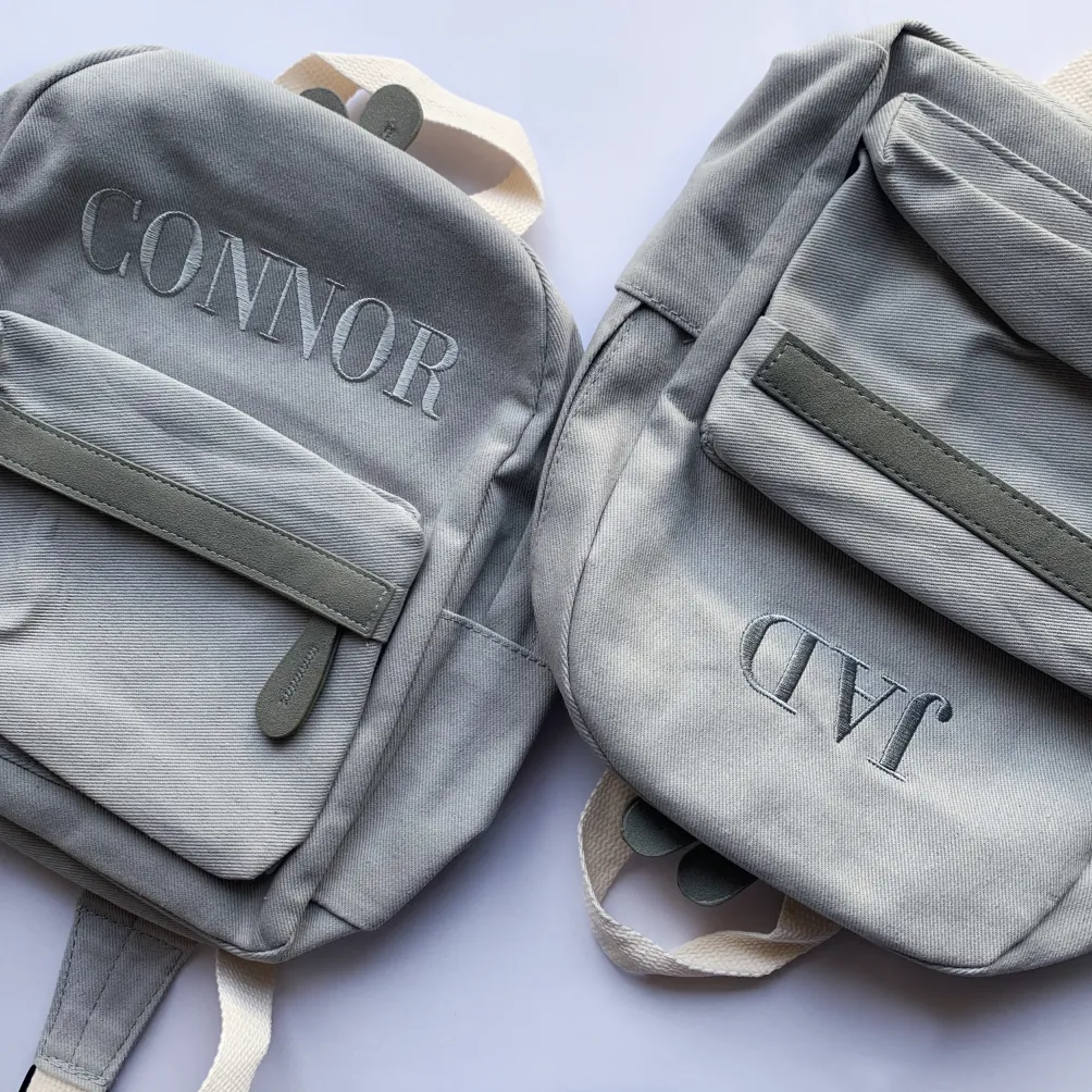 Personalised Backpacks for Kids-Grey