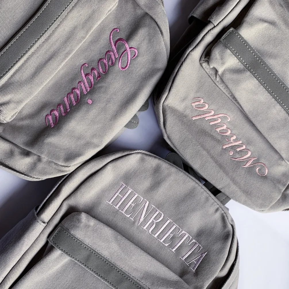 Personalised Backpacks for Kids-Grey