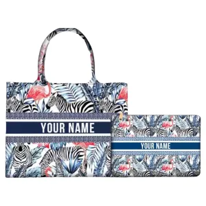 Personalized Book Tote Handbag   Clutch with Your Name or Initial Monogram Embroidery Design for Women Evening Bag Wedding Bridal Gift Beach Bag Shopper