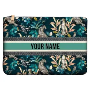Personalized Clutch Handbag with Your Name or Initial Monogram Embroidery Design for Women Evening Bag Wedding Bridal Gift