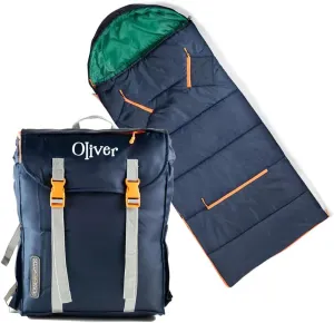 Personalized Kids and Adult Backpack Sleeping Bags - Children's Overnight Travel Bag Book Bag - Sleep and Pack Rolled Sleepingbags