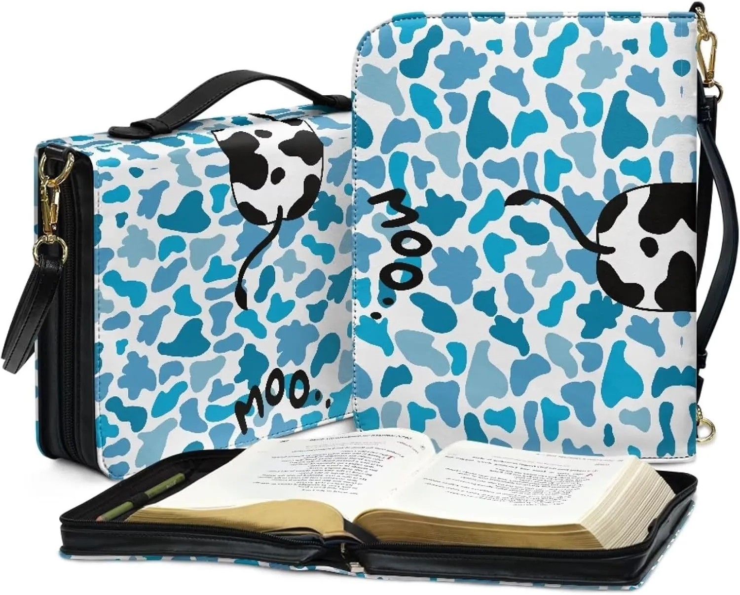 Personalized PU Bible Cover with Strap Church Book Cover,Christmas Gifts for Men Women