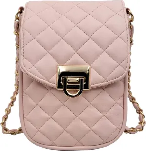 Phone Crossbody Bags for Women Small Vegan Leather Mini Shoulder Wallet Card Quilted Purse