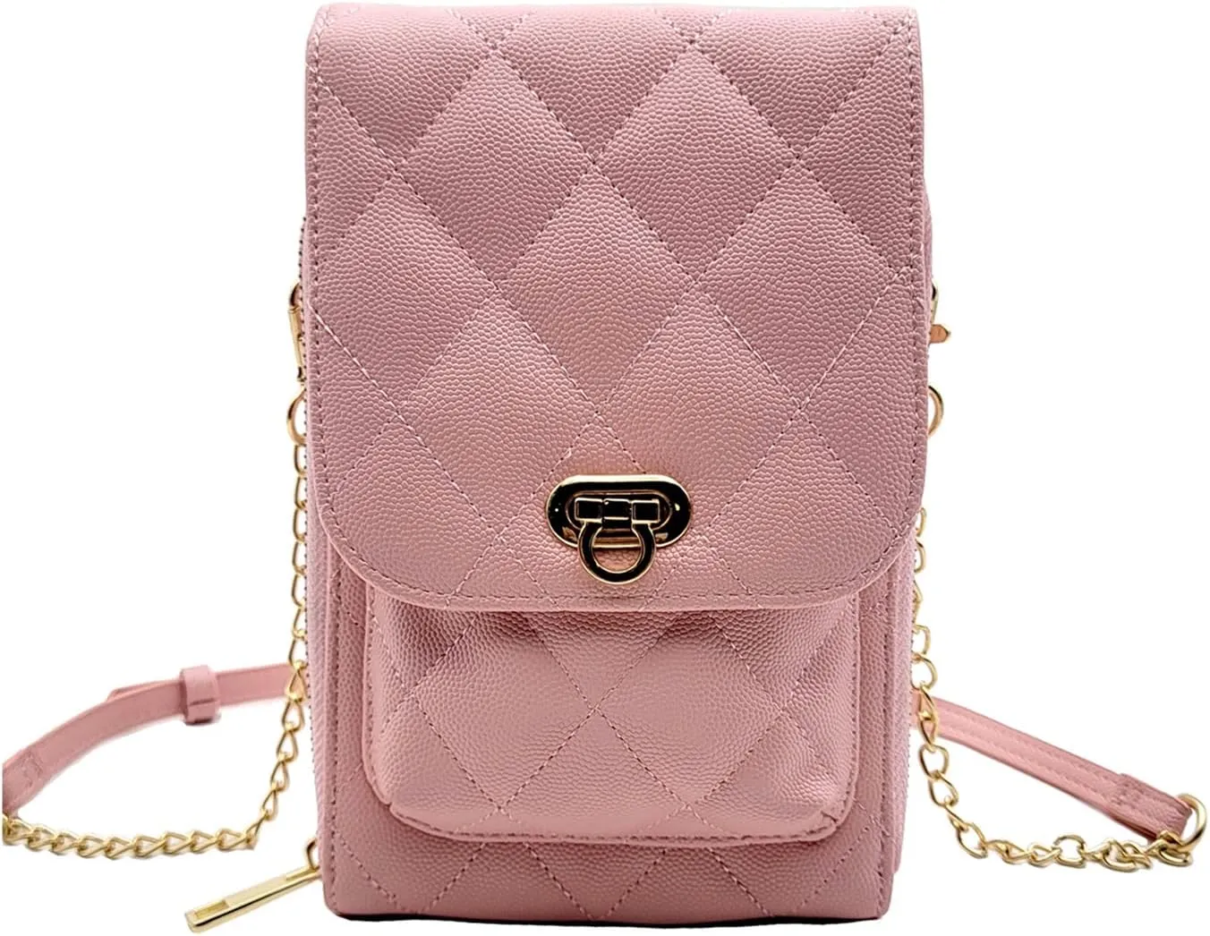 Phone Crossbody Bags for Women Small Vegan Leather Mini Shoulder Wallet Card Quilted Purse
