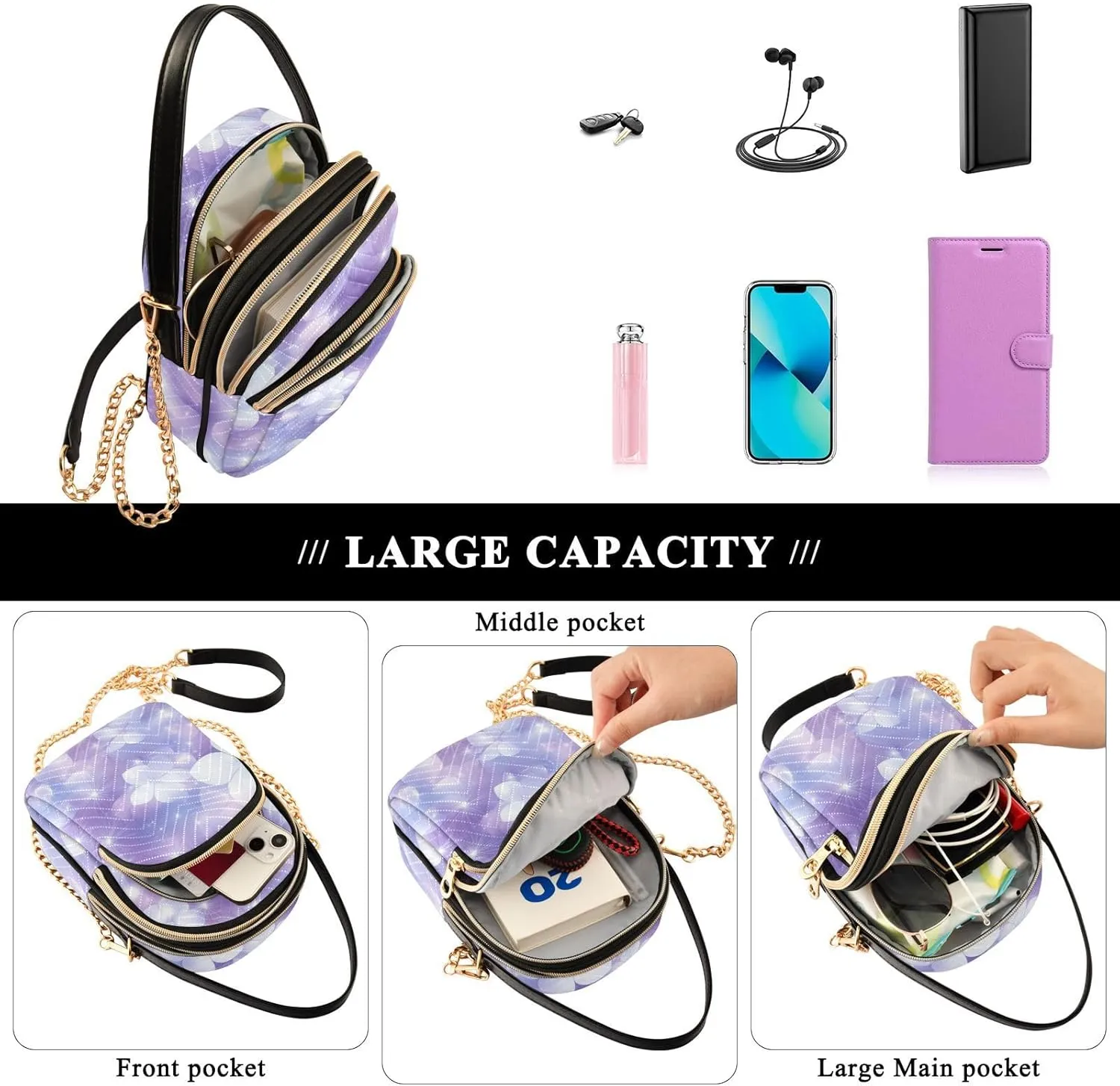 Phone Purse Women Small Cell Wallet Crossbody Bags Women's Crossbody Handbags Mini Shoulder Bag