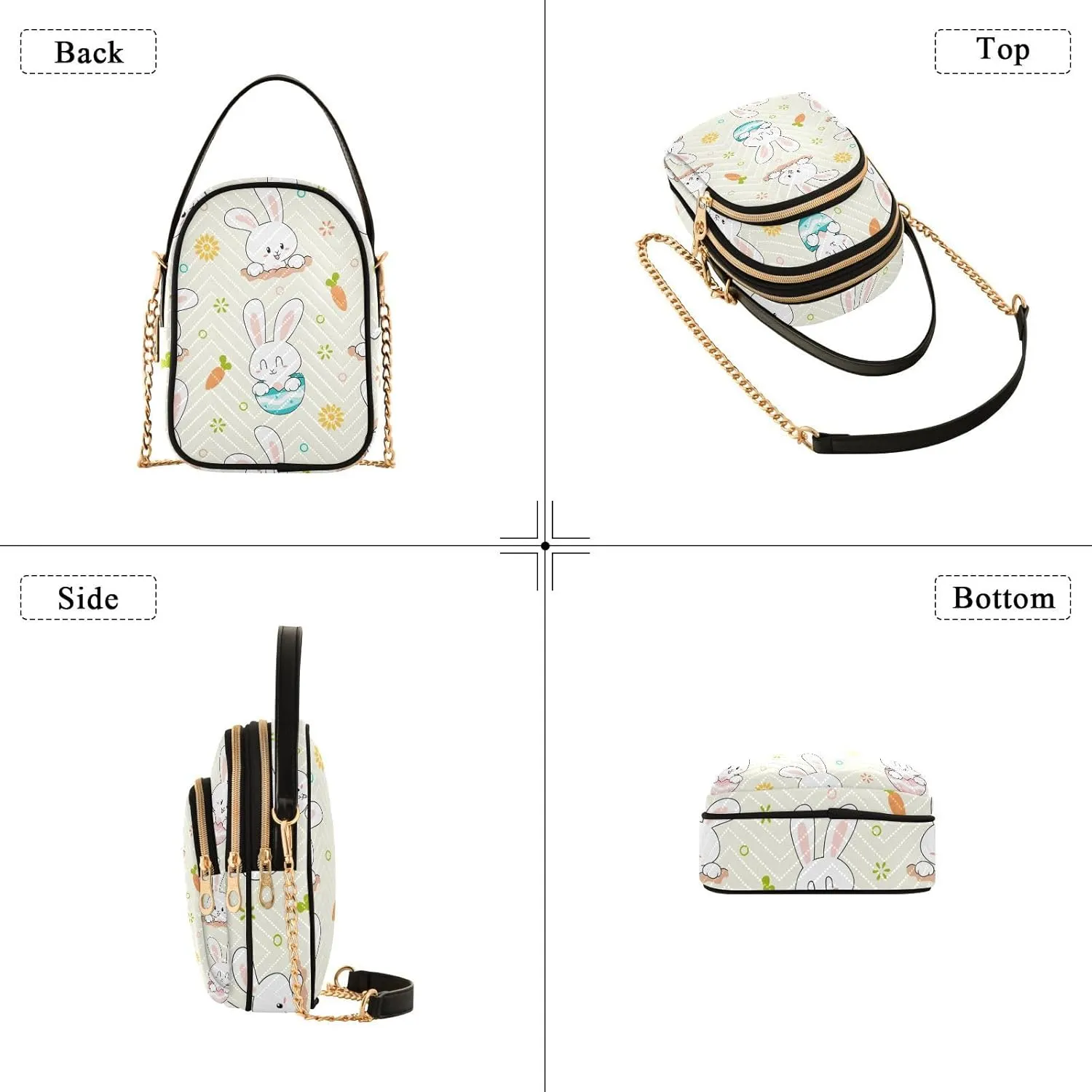 Phone Purse Women Small Cell Wallet Crossbody Bags Women's Mini Shoulder Bag Black Paisley Petals