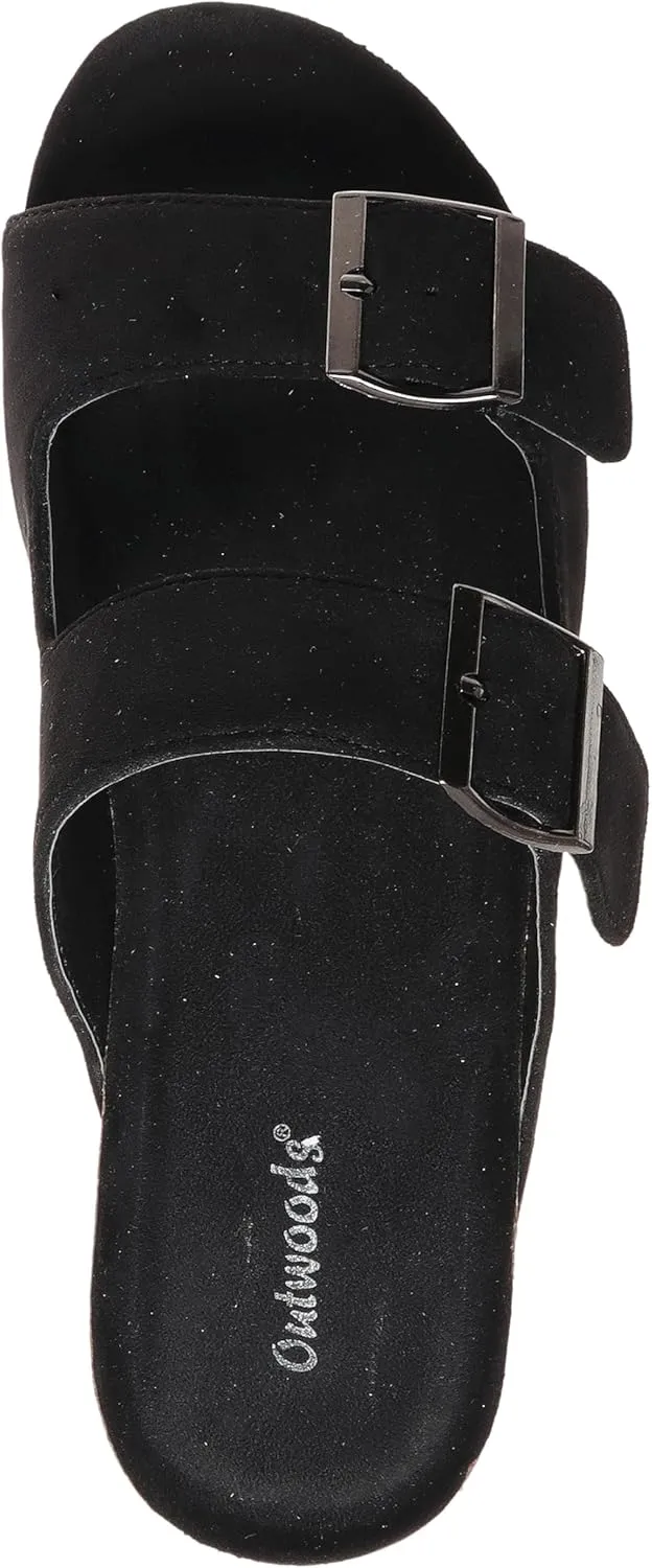 Pierre Dumas Outwoods Women's Trend-1 Platform Slide Buckle Sandals for Women