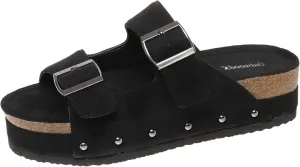 Pierre Dumas Outwoods Women's Trend-1 Platform Slide Buckle Sandals for Women