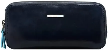 Piquadro Case with Three Dividers, Dark Blue, One Size