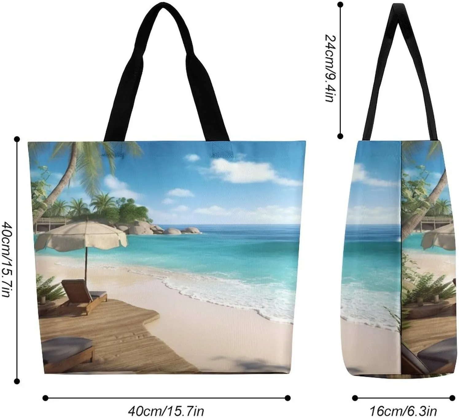 Playful Doodles Tote Bags, Reusable Grocery Bags, Large Shopping Bag, Beach Bag for Women