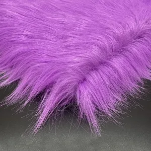 Plush Fabric Fluffy Artificial Fur Fabric Shaggy Long Pile Shaggy Faux Fur Patches Fabric Fuzzy Material Cuts Patches Craft DIY Supply Cos(Size:1.6x0.5m/62.9x19.6in,Color:Orange)