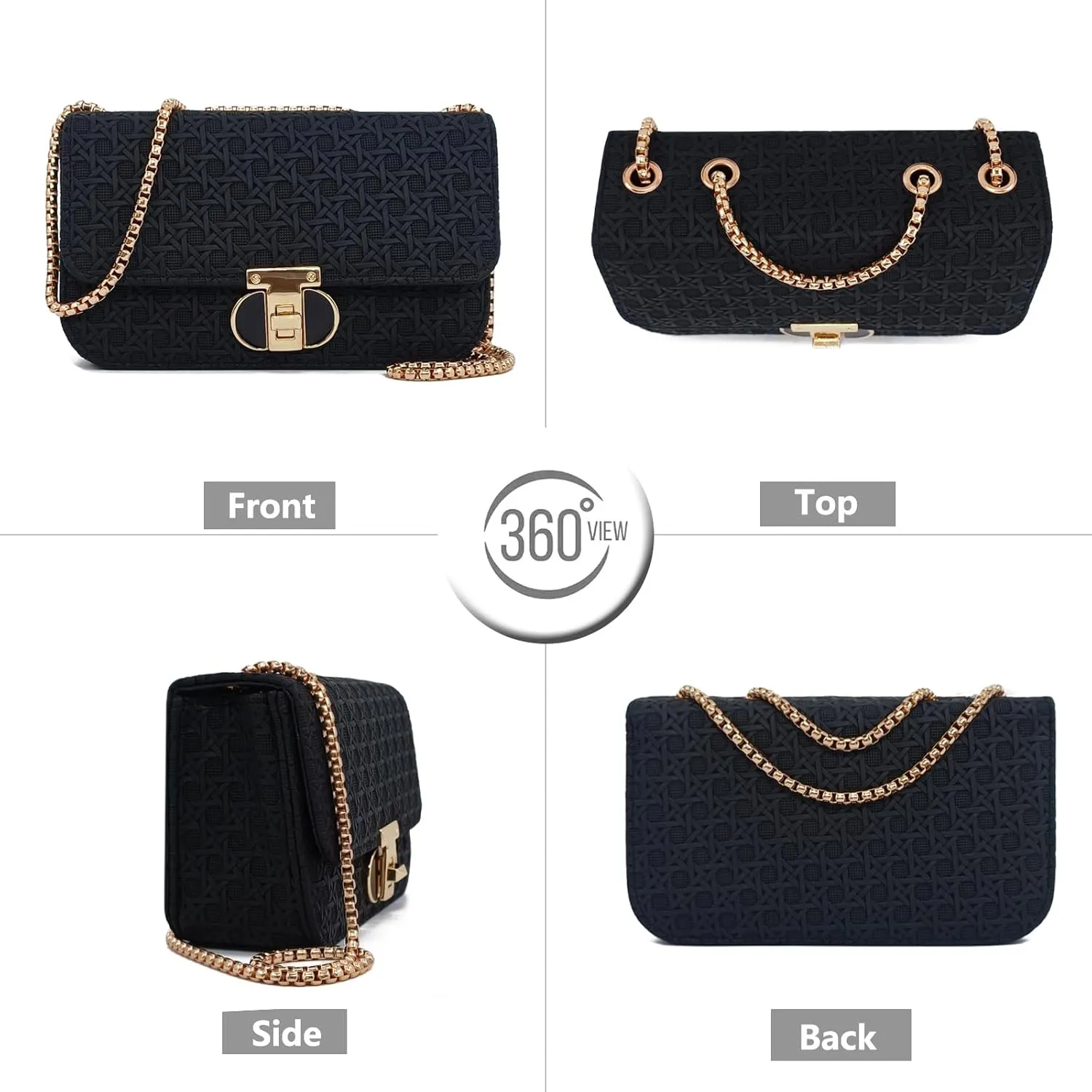 PORT&LOTUS Mini Shoulder Bag for Women PU Leather Small Bags for Women Little Tote Bag Women Purses