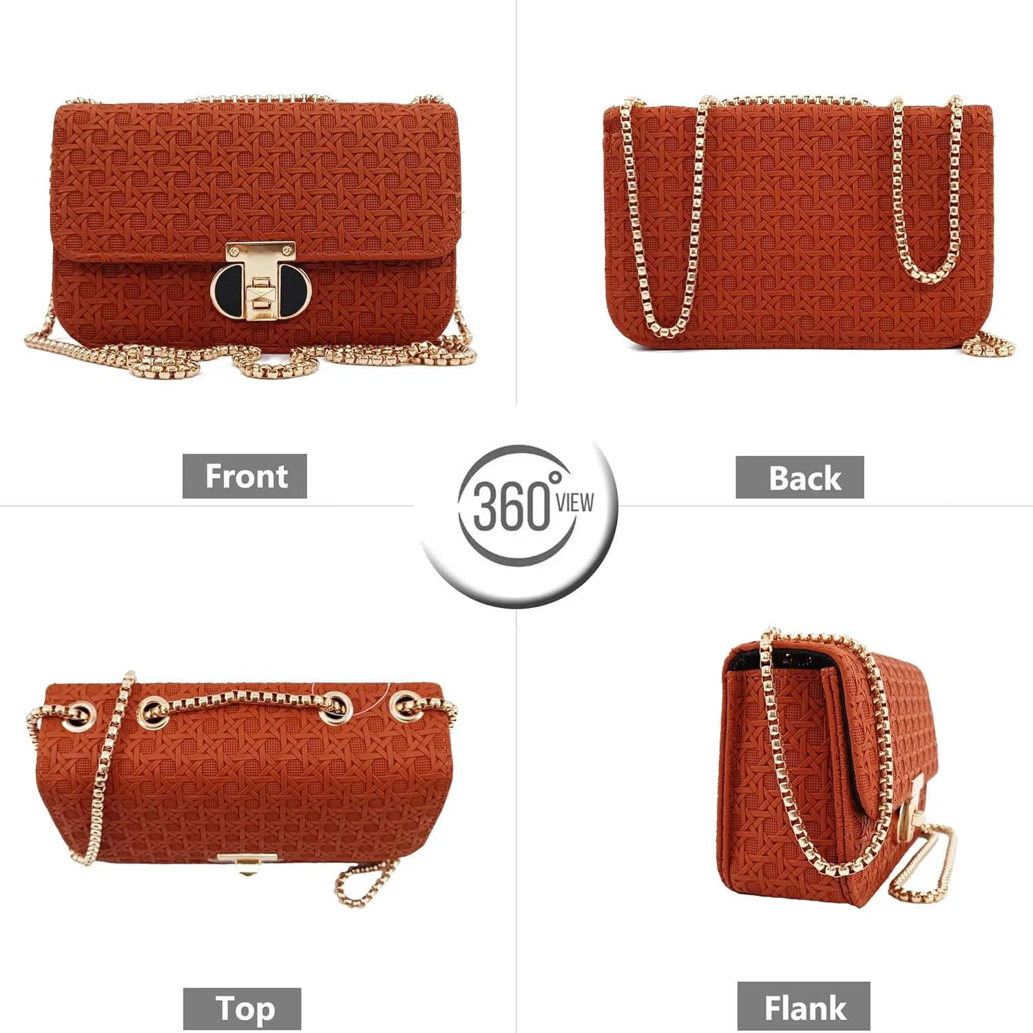 PORT&LOTUS Mini Shoulder Bag for Women PU Leather Small Bags for Women Little Tote Bag Women Purses