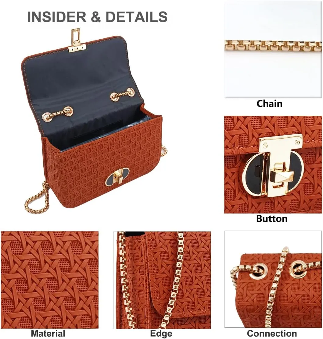 PORT&LOTUS Mini Shoulder Bag for Women PU Leather Small Bags for Women Little Tote Bag Women Purses