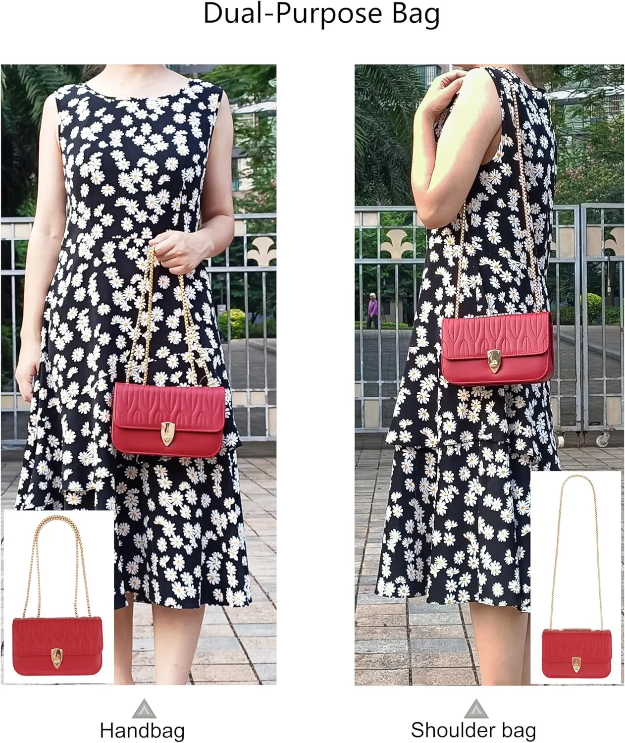 PORT&LOTUS Mini Shoulder Bag for Women PU Leather Small Bags for Women Little Tote Bag Women Purses