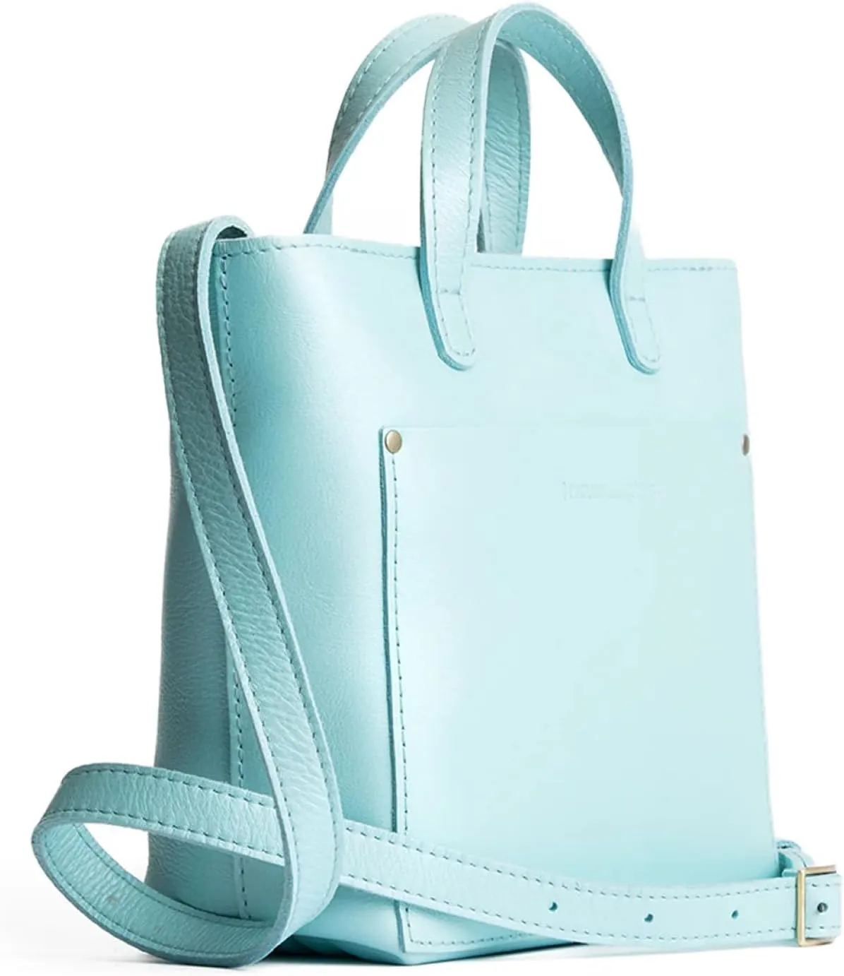 Portland Leather Goods Mini Crossbody Tote Bag for Women – Handmade from the Finest Full-Grain Hides – Adjustable Strap