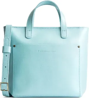Portland Leather Goods Mini Crossbody Tote Bag for Women – Handmade from the Finest Full-Grain Hides – Adjustable Strap