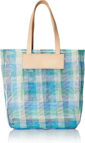 PP SHEER CHECK TATE TOTE E5508 474271 47-4273GR/YE Green/Yellow