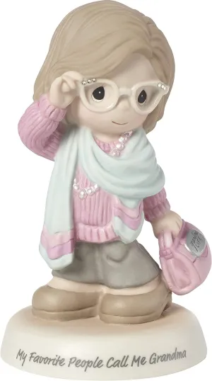 Precious Moments Favorite People Call Me Grandma Bisque Porcelain Figurine