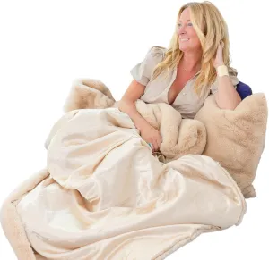 Pretty Rugged Camel TS Luxe Faux Fur Blanket