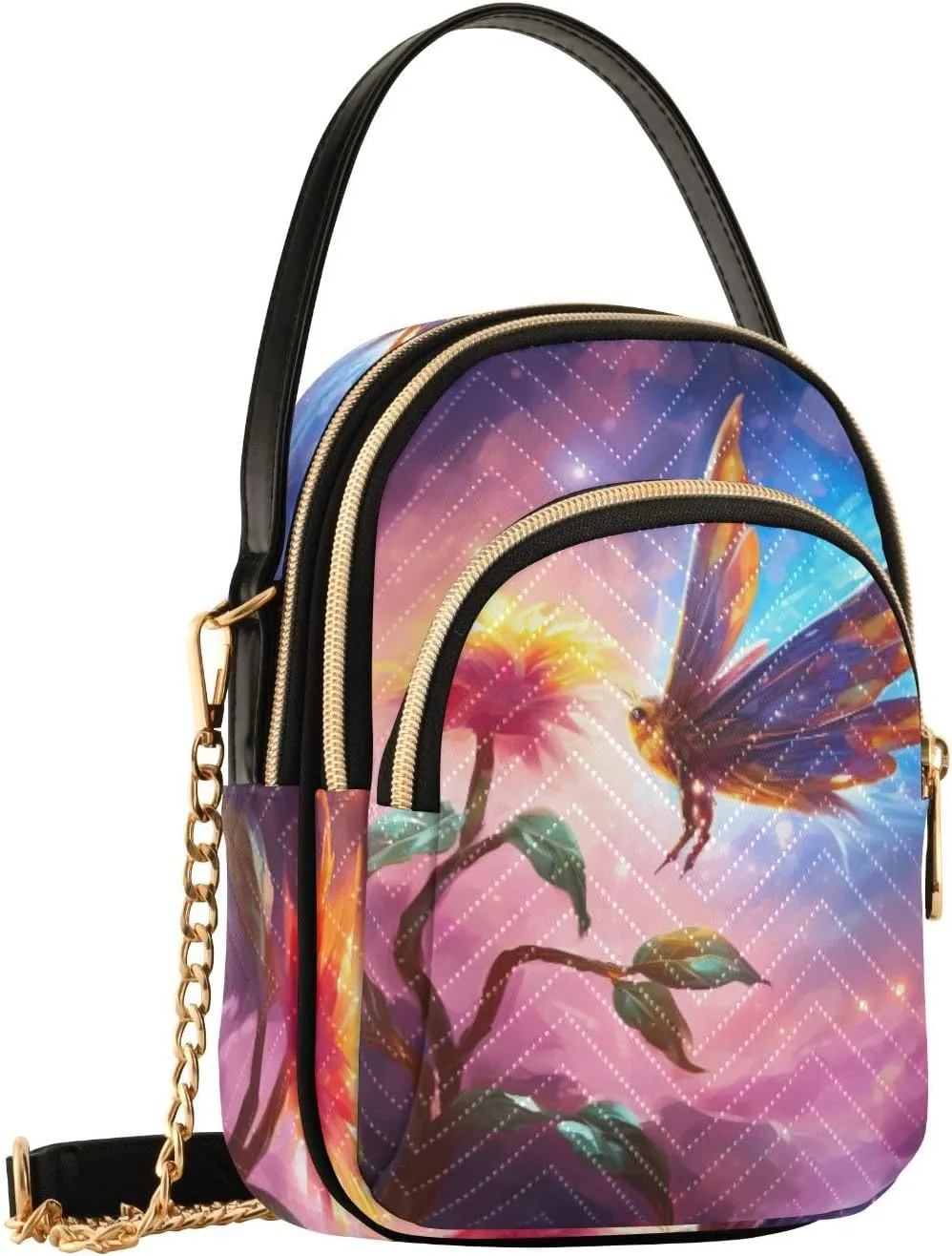 Purple Nebula Women Crossbody Handbag, Small Crossbody Bags for Women Trendy, Fall Crossbody Purse