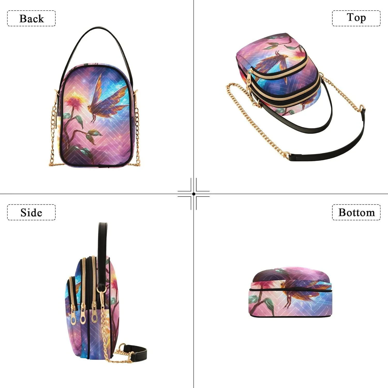 Purple Nebula Women Crossbody Handbag, Small Crossbody Bags for Women Trendy, Fall Crossbody Purse