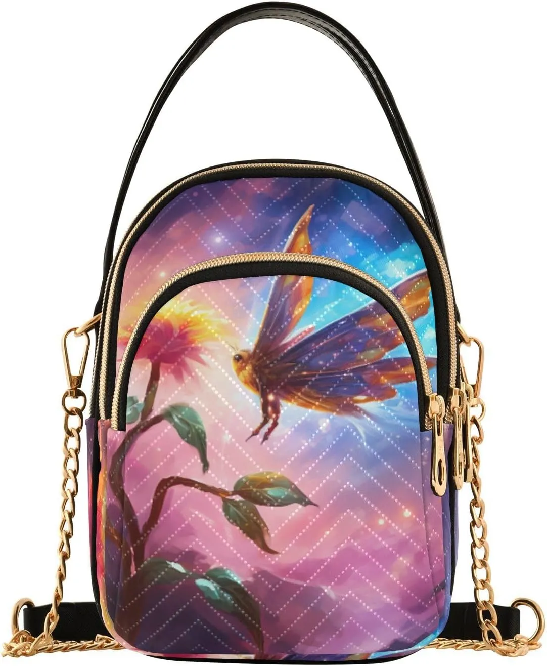 Purple Nebula Women Crossbody Handbag, Small Crossbody Bags for Women Trendy, Fall Crossbody Purse