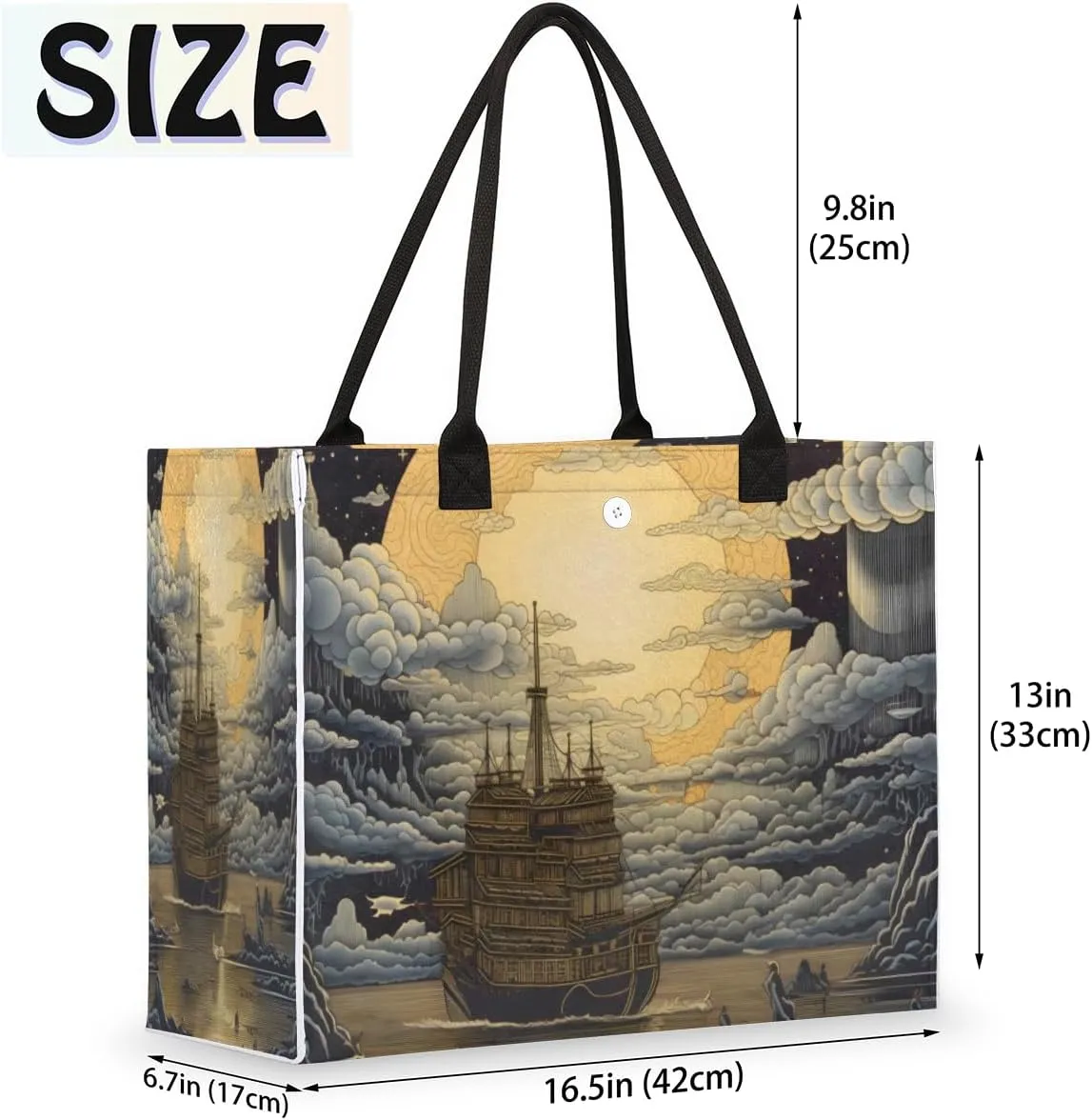 QsirBC Foods Cherry Tote Bag for Women Shoulder Bags with Pockets Handbags Purses Large Totes
