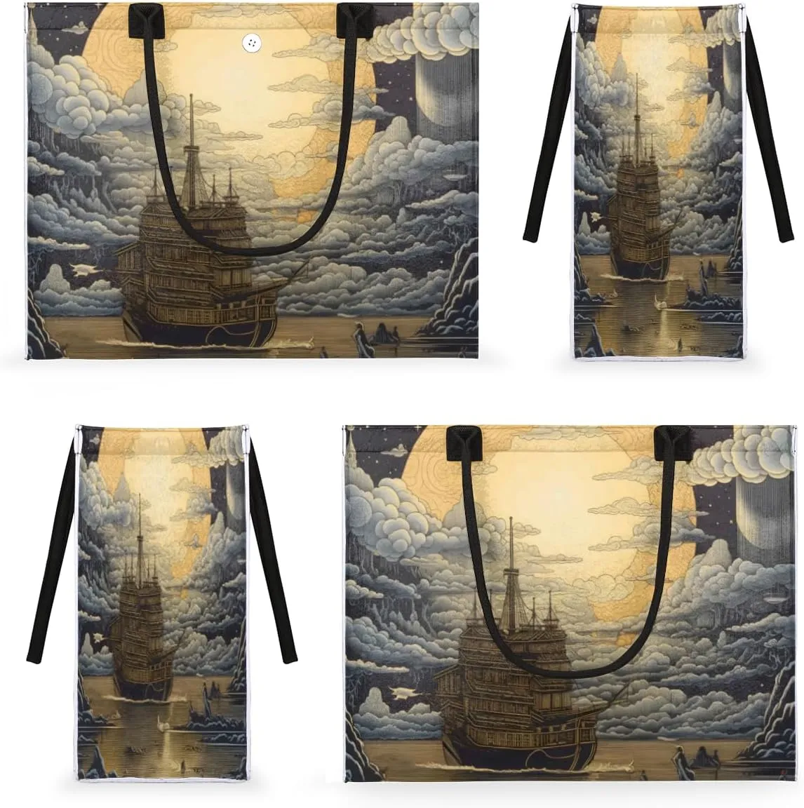 QsirBC Foods Cherry Tote Bag for Women Shoulder Bags with Pockets Handbags Purses Large Totes