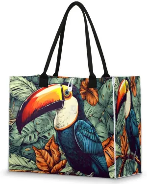 QsirBC Watermelon Plants Pattern Tote Bag for Women Shoulder Bags with Pockets Handbags Purses Large Totes