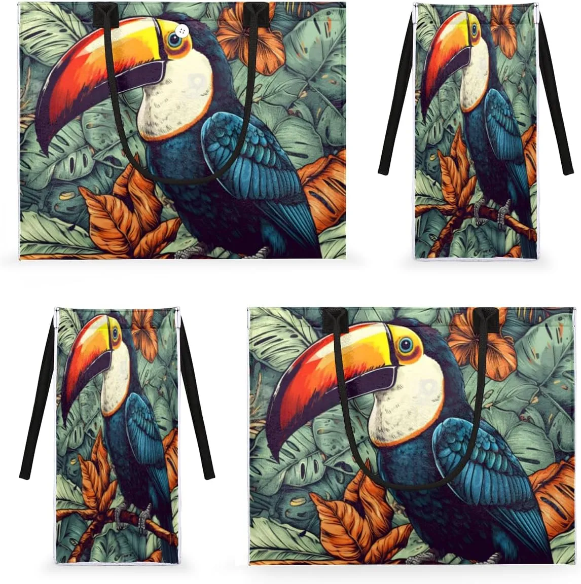 QsirBC Watermelon Plants Pattern Tote Bag for Women Shoulder Bags with Pockets Handbags Purses Large Totes