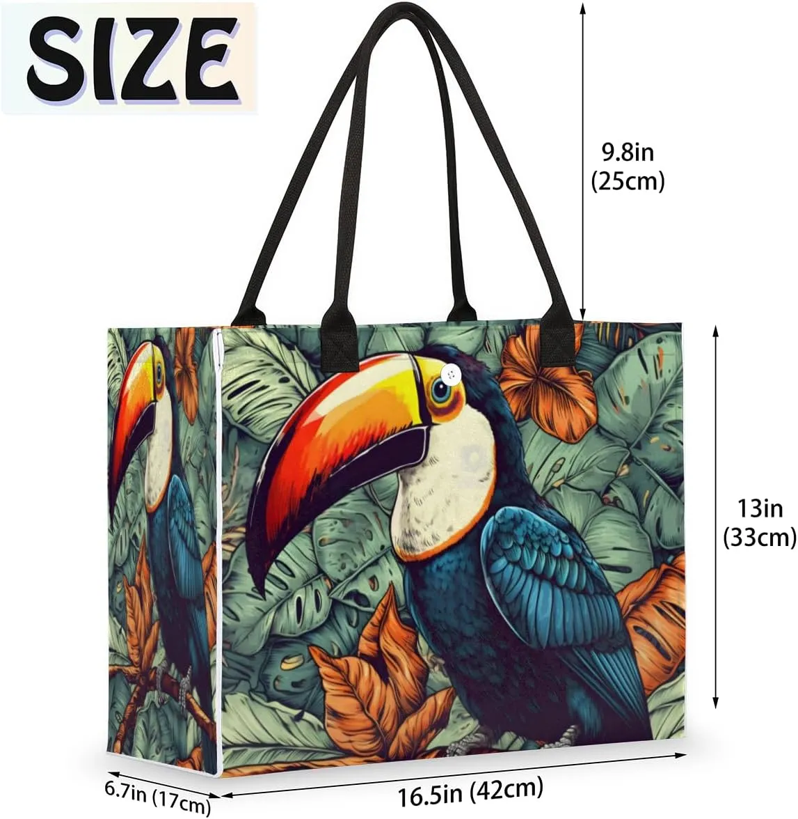 QsirBC Watermelon Plants Pattern Tote Bag for Women Shoulder Bags with Pockets Handbags Purses Large Totes