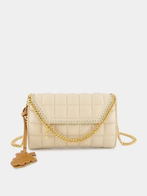 Quilted Cream Crossbody Bag