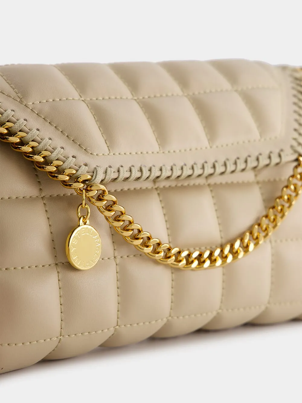 Quilted Cream Crossbody Bag