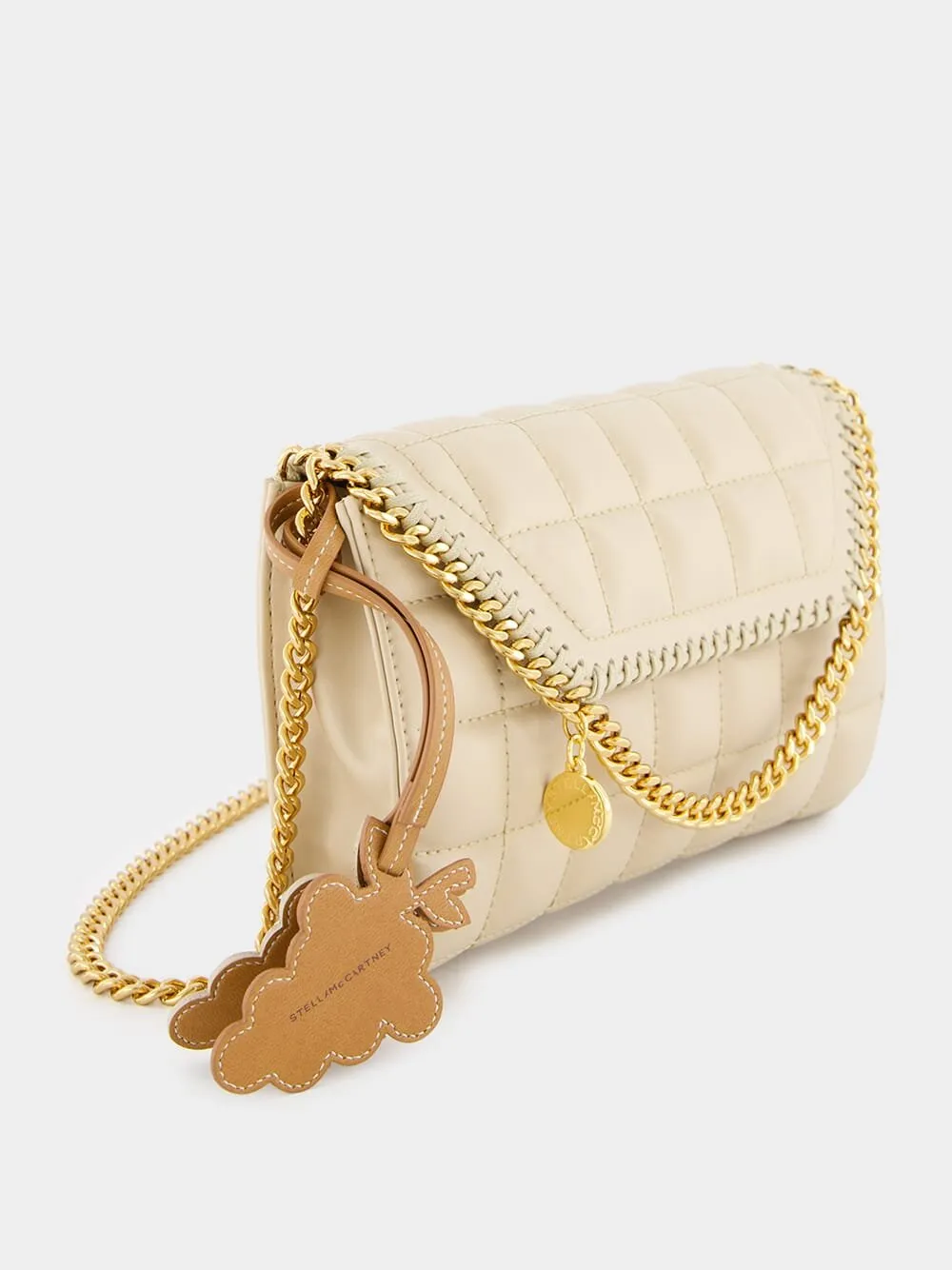 Quilted Cream Crossbody Bag