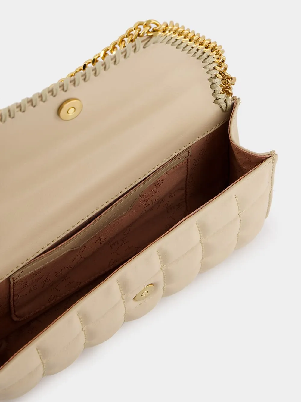 Quilted Cream Crossbody Bag