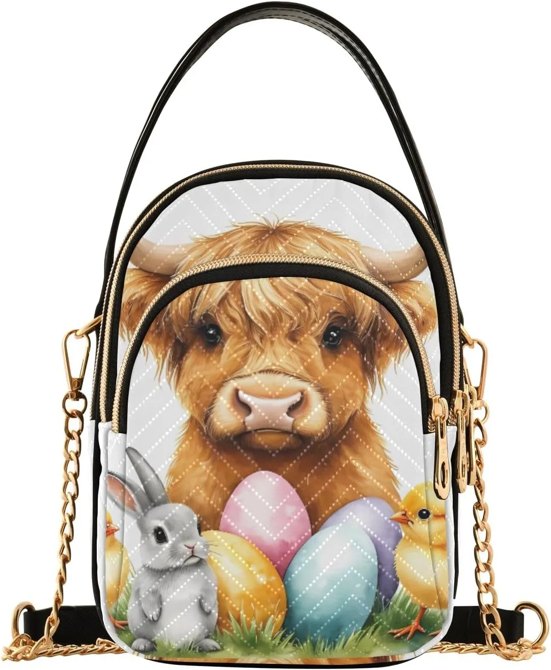 Quilted Crossbody Bag Small Shoulder Purse Women's Handbags Phone Purse with Chain