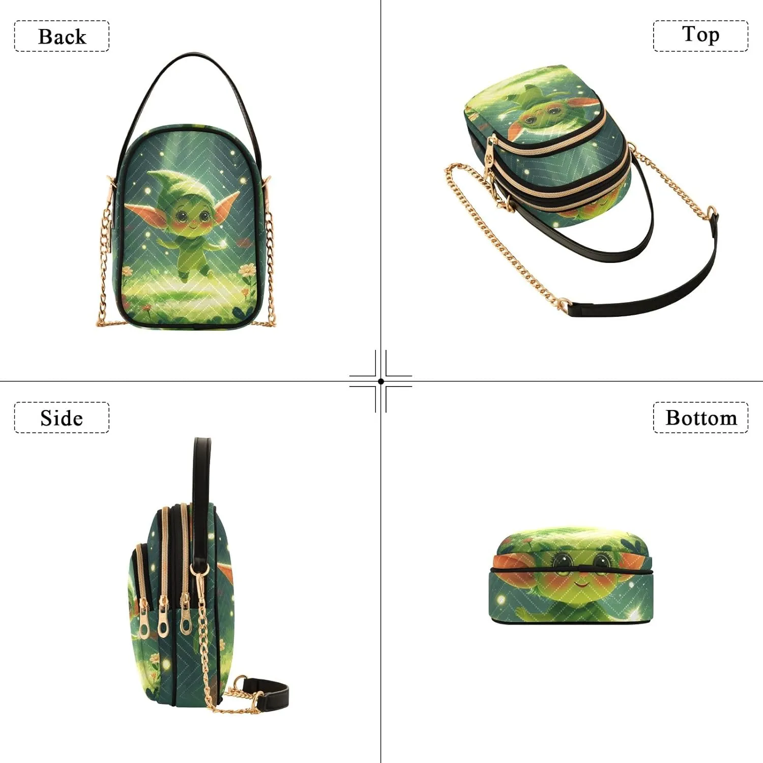 Quilted Crossbody Bag Small Shoulder Purse Women's Handbags Phone Purse with Chain