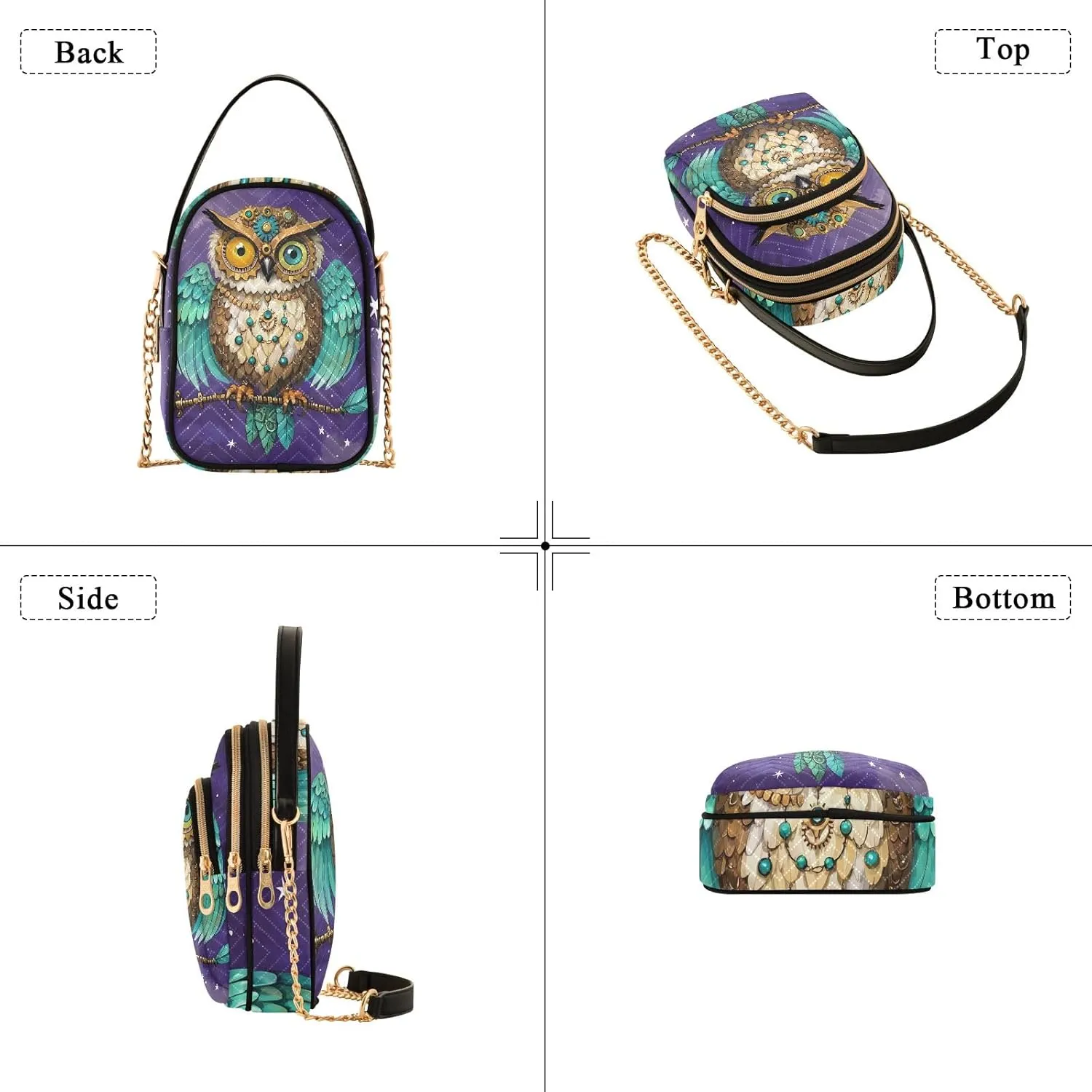 Quilted Crossbody Bag Small Shoulder Purse Women's Handbags Phone Purse with Chain