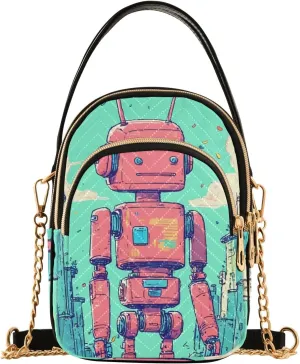 Quilted Crossbody Bag Small Shoulder Purse Women's Handbags Phone Purse with Chain