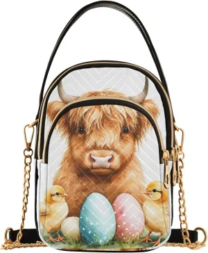 Quilted Crossbody Bag Small Shoulder Purse Women's Handbags Phone Purse with Chain