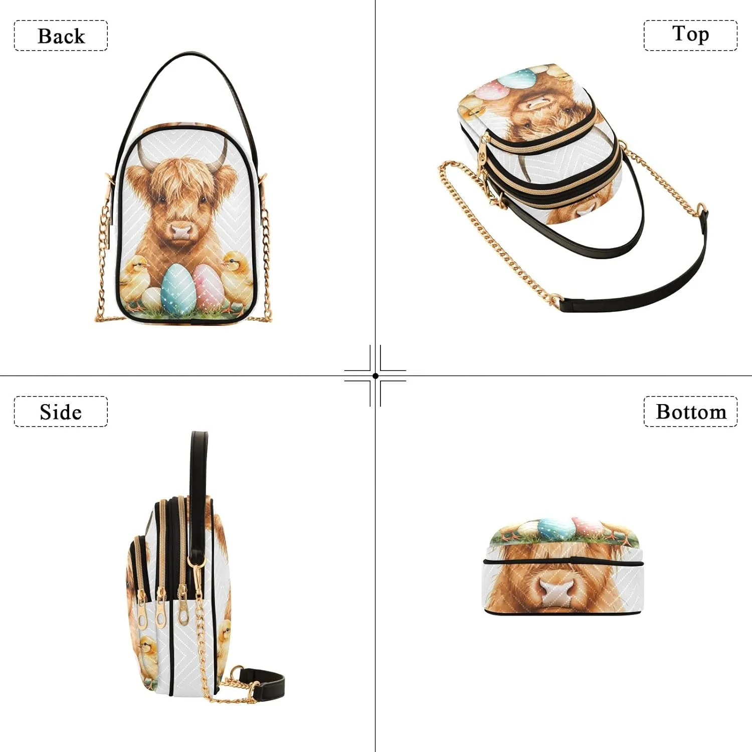 Quilted Crossbody Bag Small Shoulder Purse Women's Handbags Phone Purse with Chain