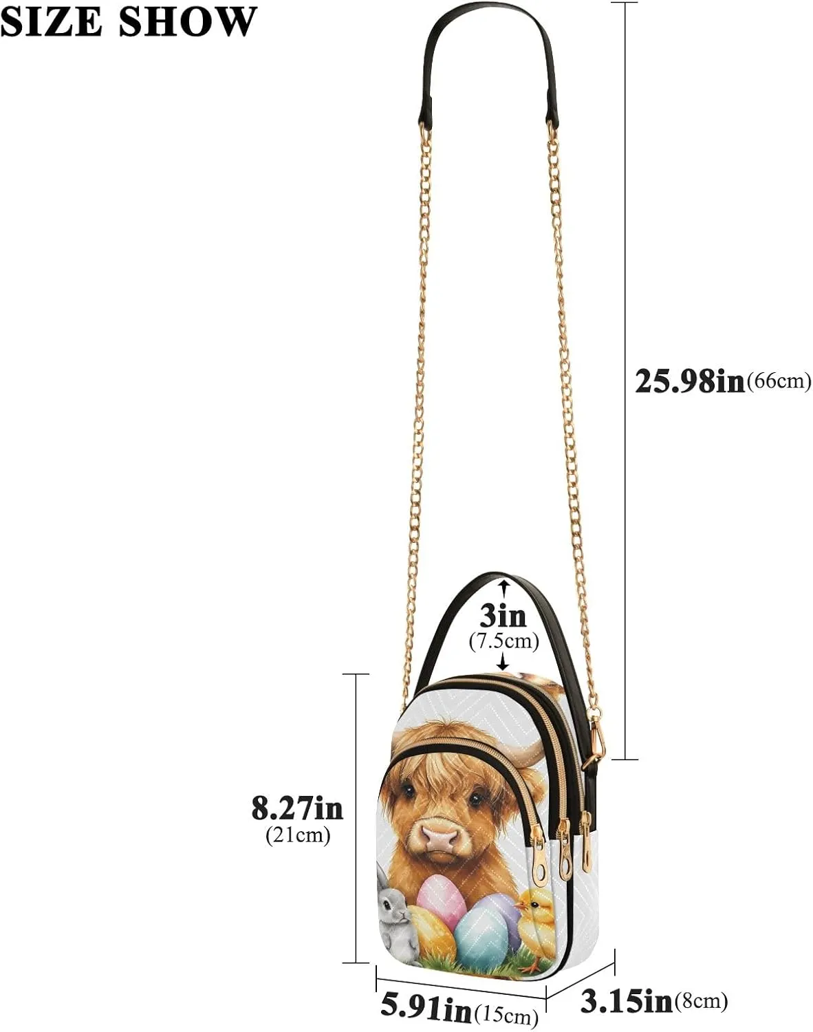 Quilted Crossbody Bag Small Shoulder Purse Women's Handbags Phone Purse with Chain