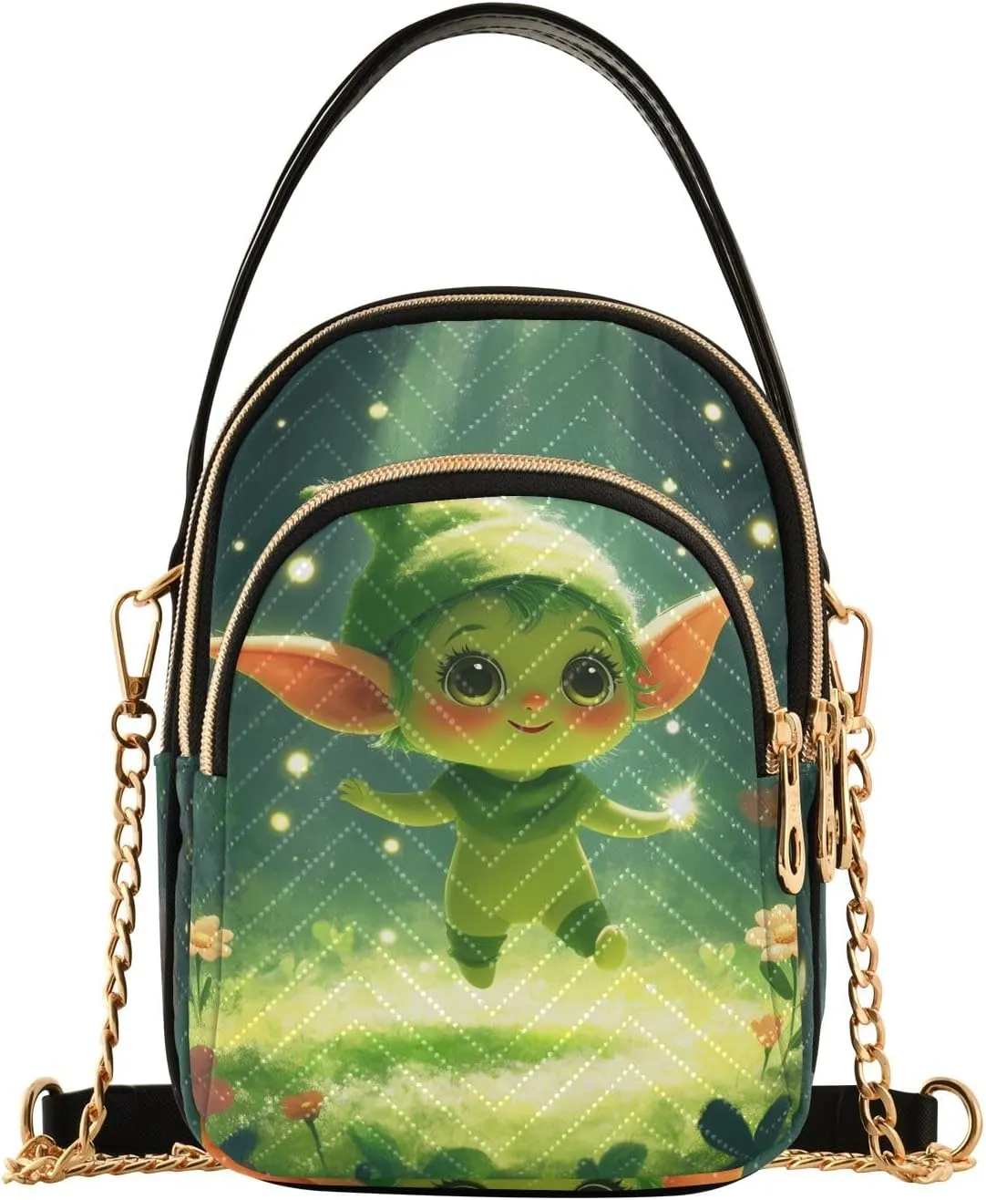 Quilted Crossbody Bag Small Shoulder Purse Women's Handbags Phone Purse with Chain