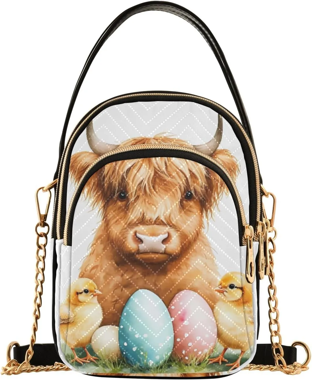 Quilted Crossbody Bag Small Shoulder Purse Women's Handbags Phone Purse with Chain