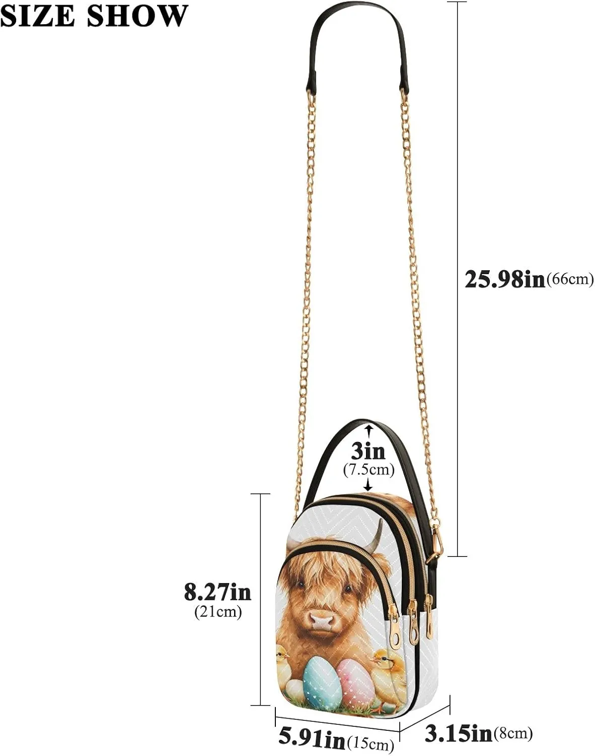 Quilted Crossbody Bag Small Shoulder Purse Women's Handbags Phone Purse with Chain