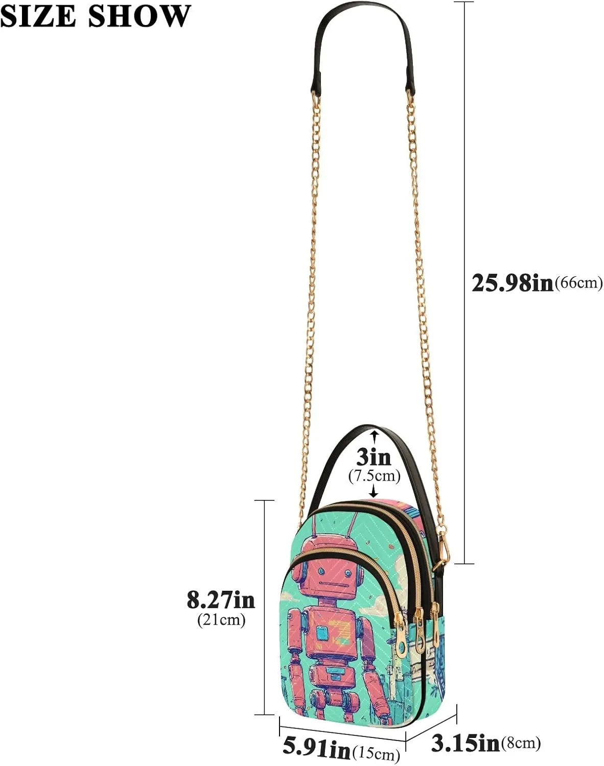 Quilted Crossbody Bag Small Shoulder Purse Women's Handbags Phone Purse with Chain