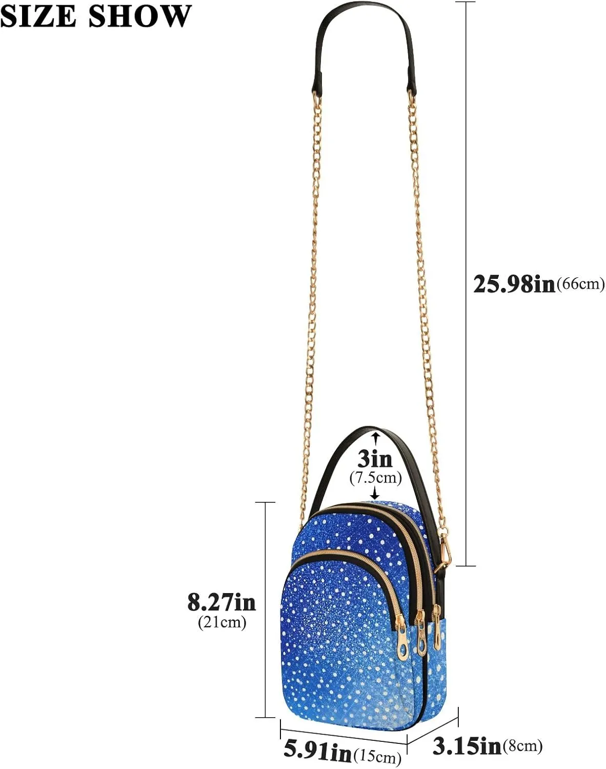 Quilted Crossbody Bag Small Shoulder Purse Women's Handbags Phone Purse with Chain